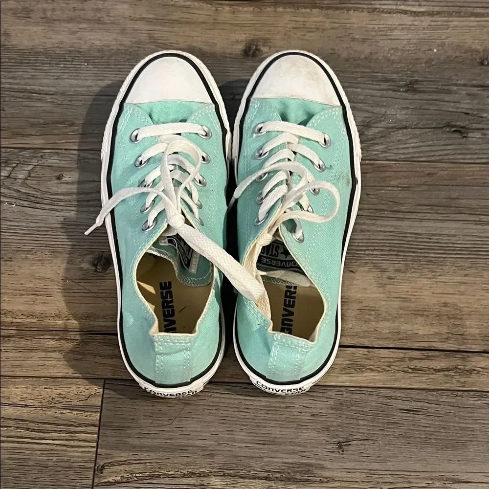 Converse Mint Green Low-Top Sneakers - Picture 4 of 8